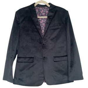 Isaac Mizrahi Black Blazer with Paisley Lining GUC 18